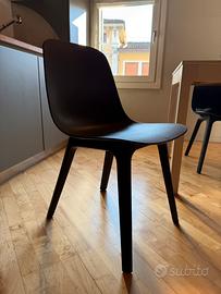 4 Sedie con Cuscini color Antracite scuro