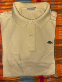 Polo giallo chiaro lacoste uomo
