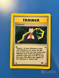 Carta Pokemon Giovanni Trainer - Holo Rare