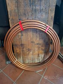 Tubo in rame nudo da 12 per gas o acqua - 18 metri