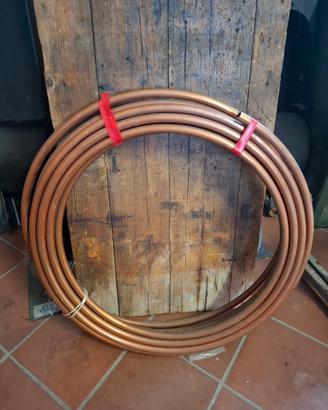 Tubo in rame nudo da 12 per gas o acqua - 18 metri
