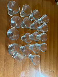 18 bicchieri vetro