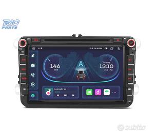 RADIO GPS ANDROID 14 PER VOLKSWAGEN VW GOLF POLO P