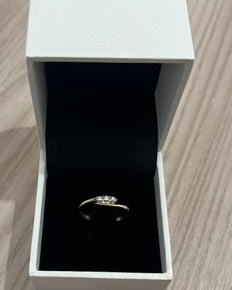 Anello Trilogy Oro e Diamanti
