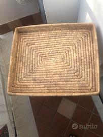 Cesto in paglia naturale