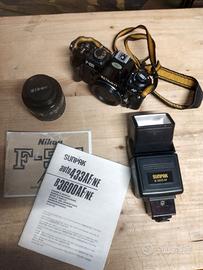 Nikon F501 AF + Flash Sunpack