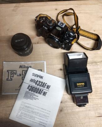 Nikon F501 AF + Flash Sunpack