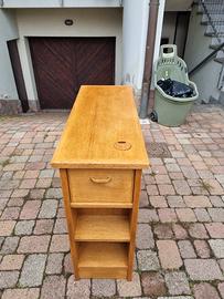 mobiletto porta TV in masello rovere