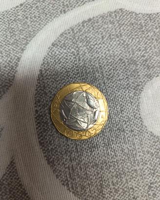 1000 lire metallica 1997 errore di conio