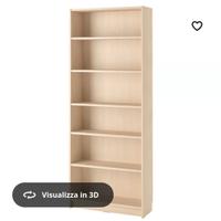 Libreria Billy Ikea effetto betulla
