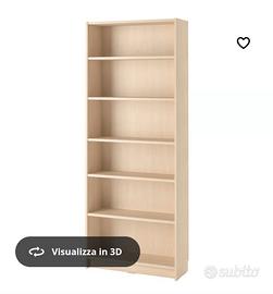 Libreria Billy Ikea effetto betulla