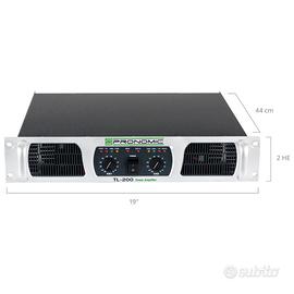Pronomic TL-200 Finale: amplificatore stereo 2x500
