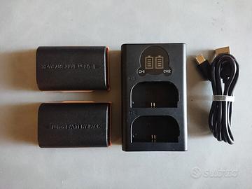 2 batterie Enegon LP-E6NH con caricabatteria