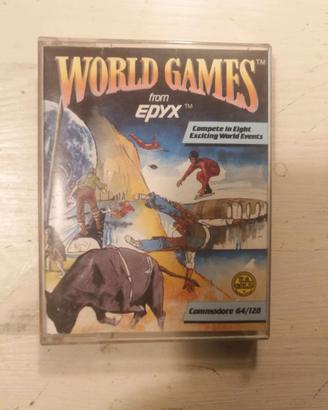 Cassetta World games Epyx  commodore 64 128