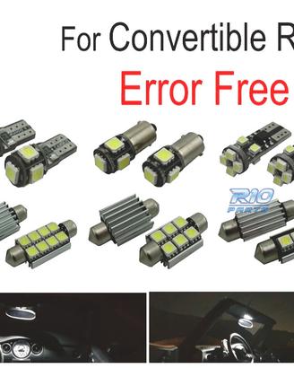 KIT 12 LAMPADE LED INTERNE PER MINI COOPER CABRIO 
