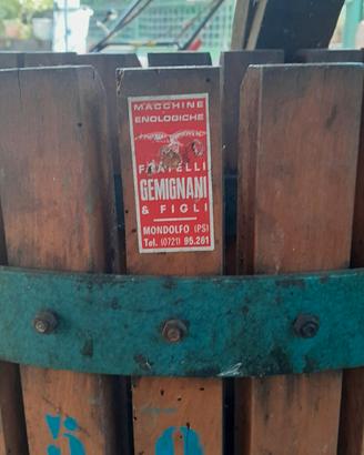 Macchina enologica Torchio per uva RItiro a mano