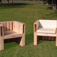 Coppia poltrone in legno - ISOTTA