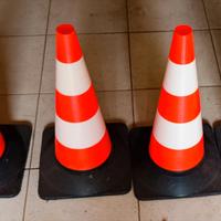 Set 4 Coni Stradali Professionali - Altezza 55cm