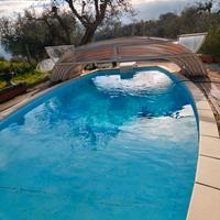 copertura piscina telescopica