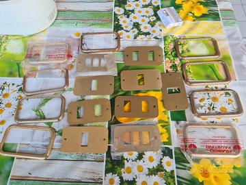 placche copri interruttori in ottone