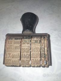 Timbro annuario del ventenio