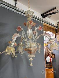 lampadario in vetro di murano 