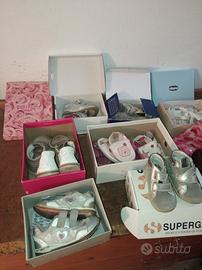 set scarpe bimba bambina n° dal 20 al 26