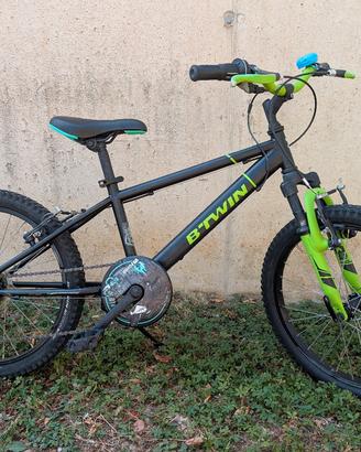 Bici MTB bambino B'Twin 20 pollici ammortizzata

