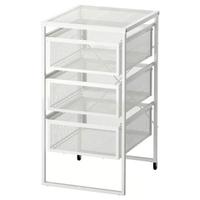 Cassettiera IKEA LENNART con ruote metallo bianca