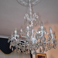 lampadario vintage rivisitato in stile shabby chic