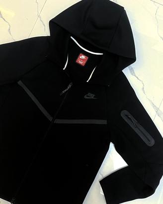 Felpa Nike Tech Fleece nera originale
