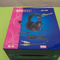 Cuffie stereo con microfono Sonic HP-259, in confe