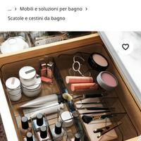 Organizer trucchi Ikea trasparente
