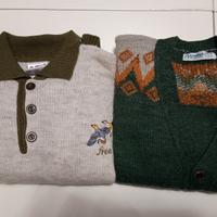 Lotto 2 maglioni vintage per bambino 7-8 anni