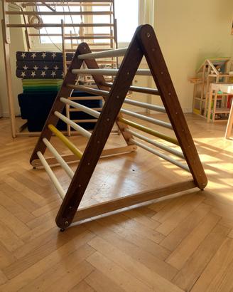 Triangolo di Pikler in legno