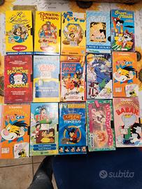 videocassette vhs cartoni animati bambini