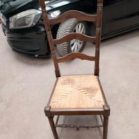 sedia con schienale alto