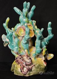 Scultura marina ceramica vietrese– Coralli, polipo