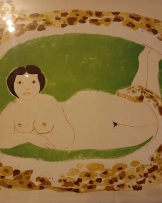 Quadro Possenti, donna con serpente