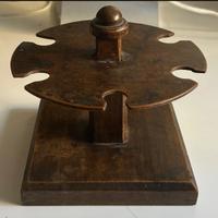 Portatimbri da scrivania in legno vintage