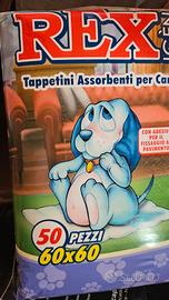 REX TAPPETINI ASSORBENTI CM.60X60 50 PEZZI CON ADE