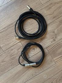 Coppia Cavi Proel xlr da 2 e 3 metri