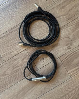 Coppia Cavi Proel xlr da 2 e 3 metri
