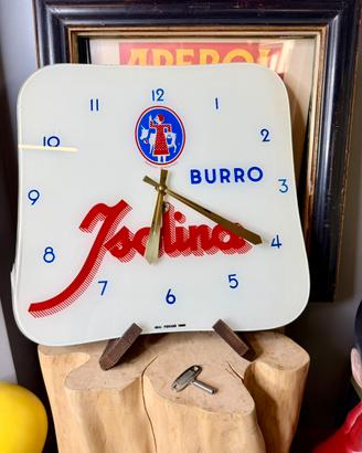 Orologio Pubb. Vintage in vetro - Isolina Burro -