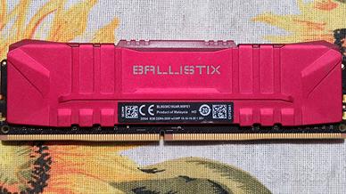 Stick RAM DDR4 Cruciale Ballistix 8 Gb 3000 MHz