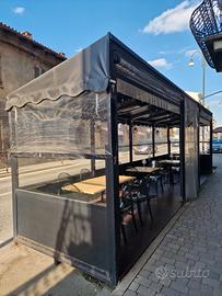 Dehor versatile per locale locale commerciale