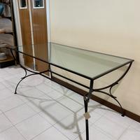 Tavolo in vetro e ferro Artelux