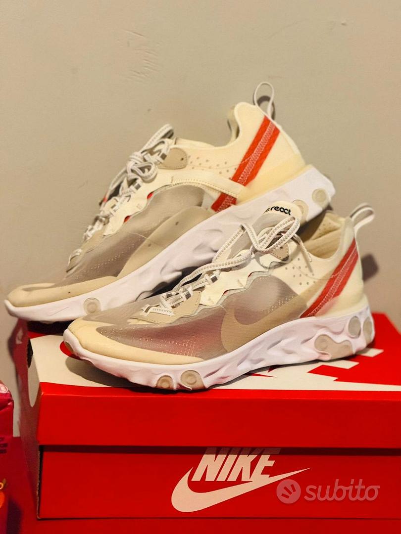 Ciabatte nike react element fashion donna blu