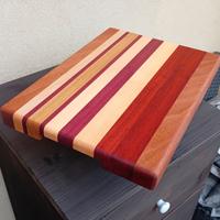 Tagliere artigianale in rovere,paduk,acero etc.