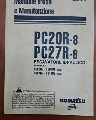 manuale  uso e manutenzione komatsu 